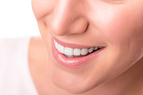 closeup of person smiling