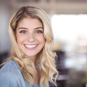 young woman smiling