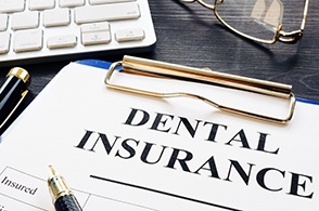 dental insurance form on table 