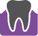 Animated tooth within receding gums